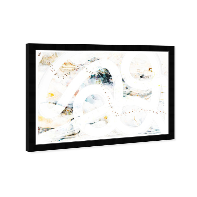 Wrought Studio Abstract Daena Modern White Paper Wall Art Print Wayfair